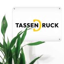 Metallschilder aus Wei&szlig;blech  - Querformat - 4...