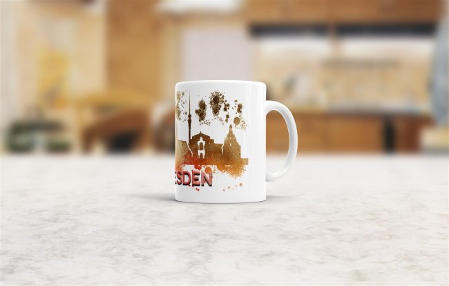 St&auml;dtetasse Dresden Skyline