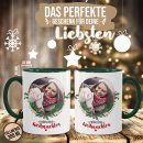 Weihnachtstasse mit Foto selbst gestalten - Frohe...