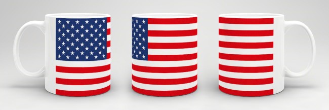 St&auml;dtetasse USA Flagge