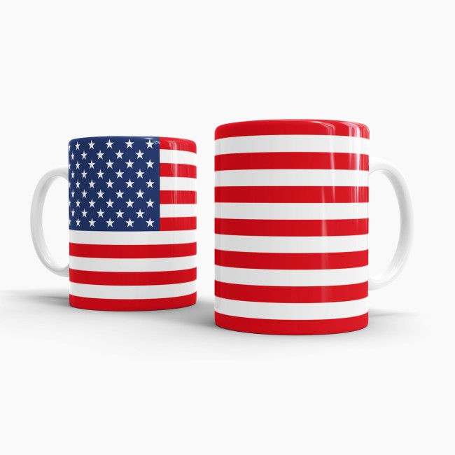 St&auml;dtetasse USA Flagge