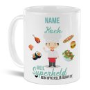 Berufe-Tasse f&uuml;r M&auml;nner - Koch - mit Name