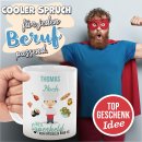 Berufe-Tasse f&uuml;r M&auml;nner - Koch - mit Name