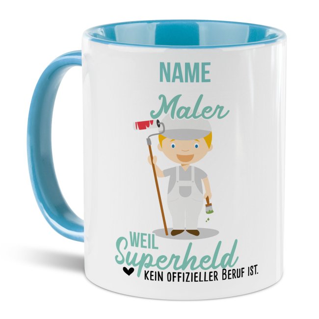 Berufe-Tasse f&uuml;r M&auml;nner - Maler - mit Name