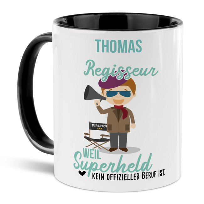 Lustige Polizei Tasse – „Achtung! Ich Komme Aus Dem Blaulichtmilieu“ – Geschenk Für Polizisten