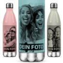 Edelstahl-Trinkflasche - mit Foto und Text selbst...