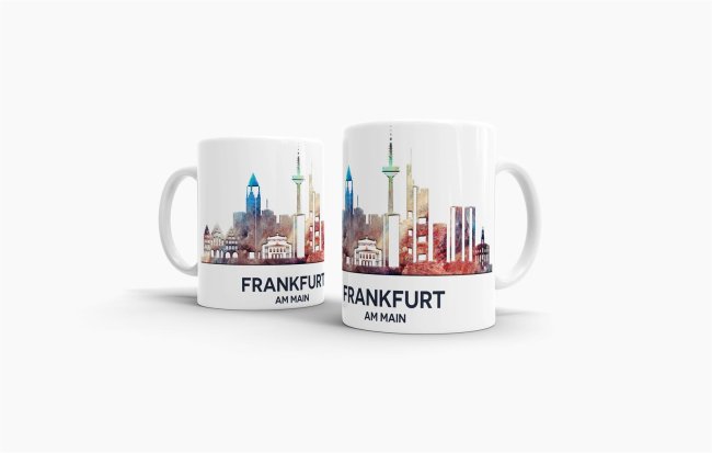 TASSE Kaffeetasse Frankfurt Skyline 