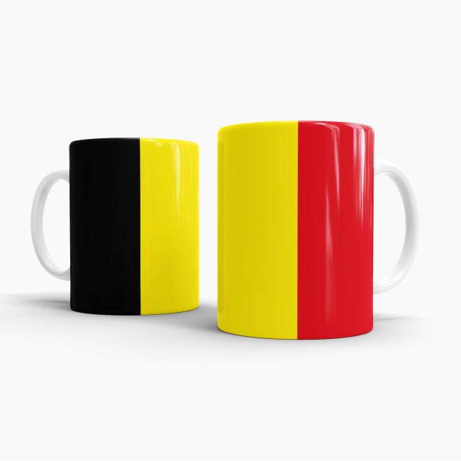 Flaggentasse Belgien Flagge