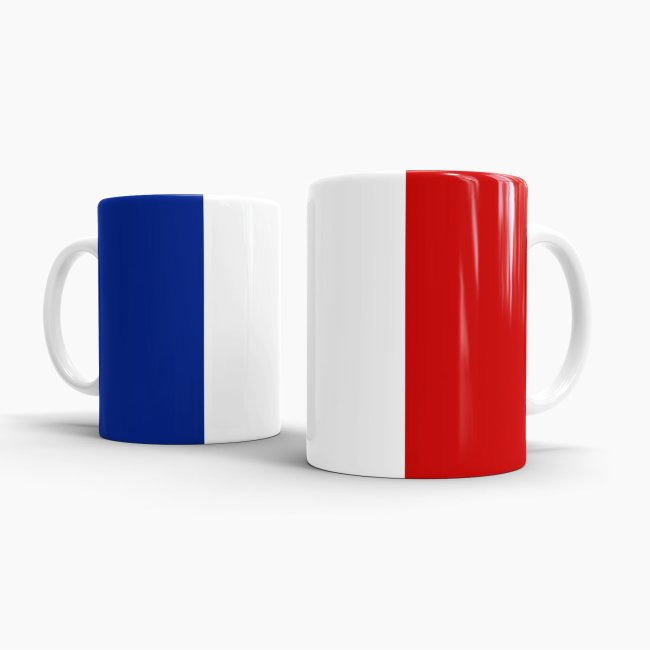 Flaggentasse Frankreich Flagge