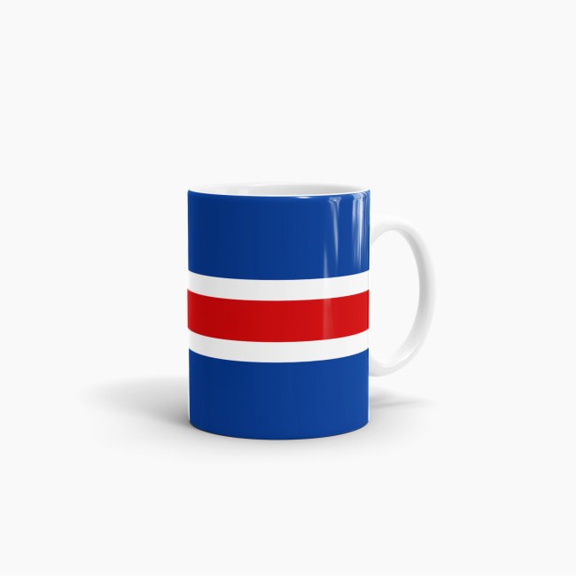 Flaggentasse Island Flagge