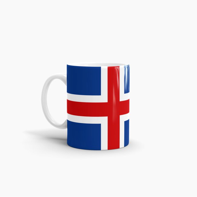 Flaggentasse Island Flagge