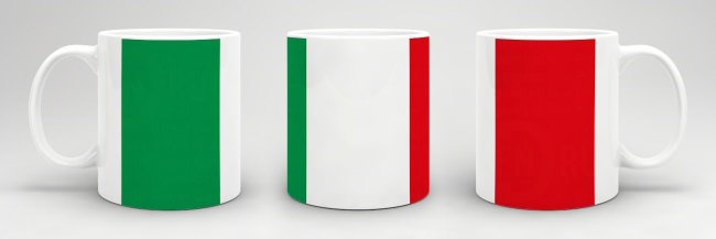 Flaggentasse Italien Flagge