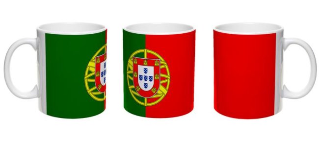 Flaggentasse Portugal Flagge