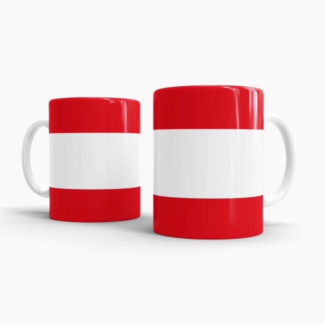 Flaggentasse Oesterreich Flagge