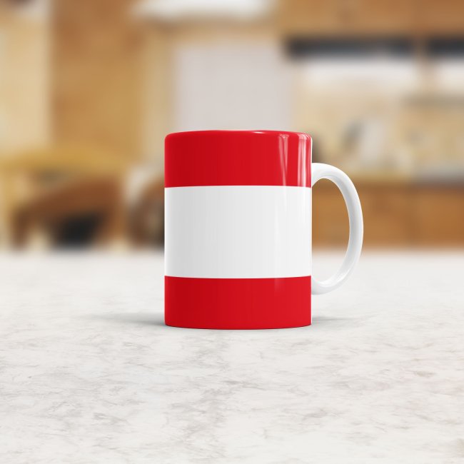 Flaggentasse Oesterreich Flagge