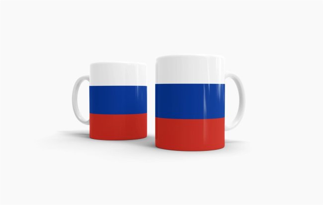 Flaggentasse Russland Flagge