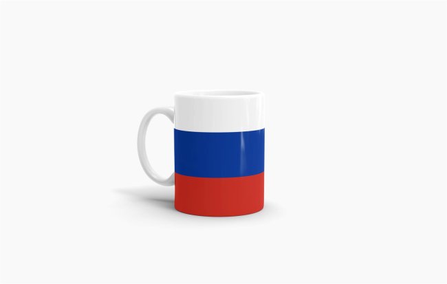 Flaggentasse Russland Flagge