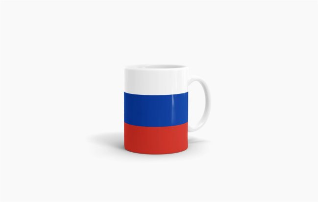 Flaggentasse Russland Flagge