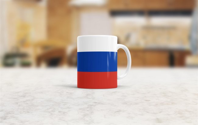Flaggentasse Russland Flagge