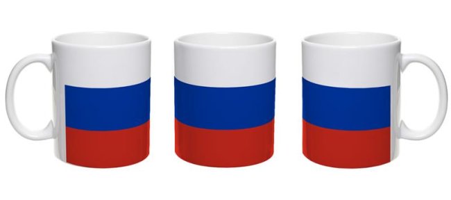 Flaggentasse Russland Flagge