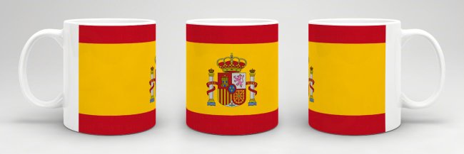 Flaggentasse Spanien Flagge