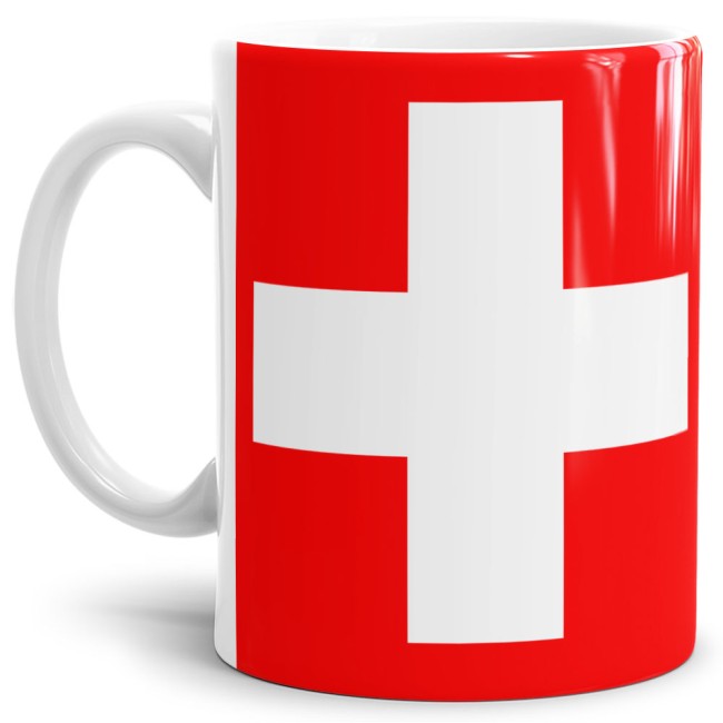 Flaggentasse Schweiz Flagge