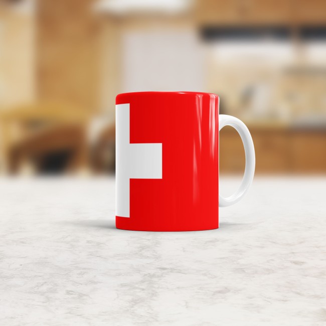 Flaggentasse Schweiz Flagge