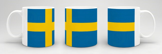 Flaggentasse Schweden Flagge