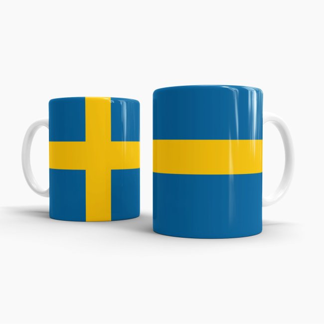 Flaggentasse Schweden Flagge