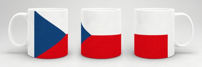 Flaggentasse Tschechien Flagge