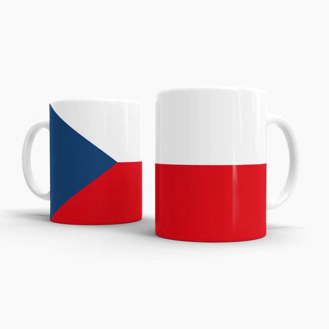 Flaggentasse Tschechien Flagge