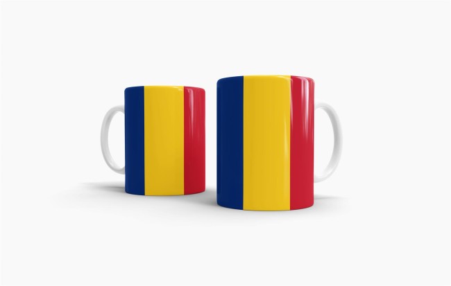 Flaggentasse Rumaenien Flagge