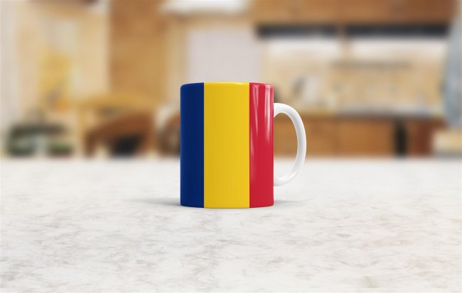 Flaggentasse Rumaenien Flagge