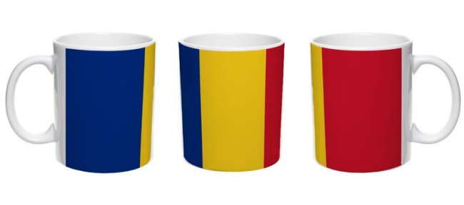 Flaggentasse Rumaenien Flagge