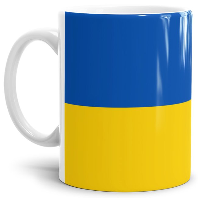 Flaggentasse Ukraine Flagge