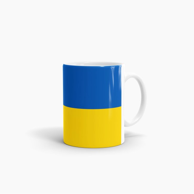 Flaggentasse Ukraine Flagge
