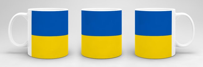 Flaggentasse Ukraine Flagge