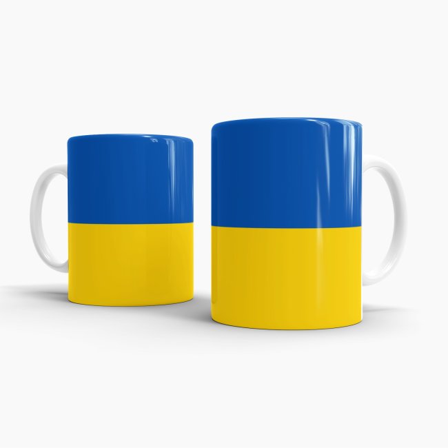Flaggentasse Ukraine Flagge