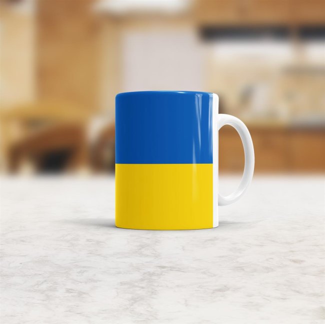 Flaggentasse Ukraine Flagge