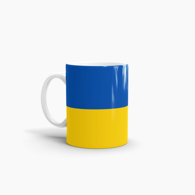 Flaggentasse Ukraine Flagge