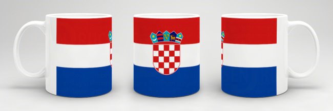 Flaggentasse Kroatien Flagge