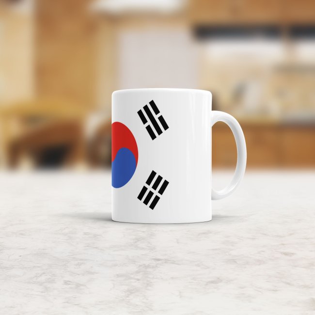 Flaggentasse Suedkorea Flagge