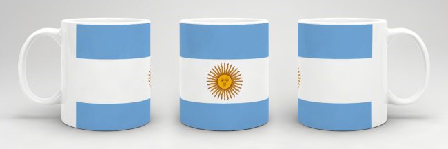 Flaggentasse Argentinien Flagge