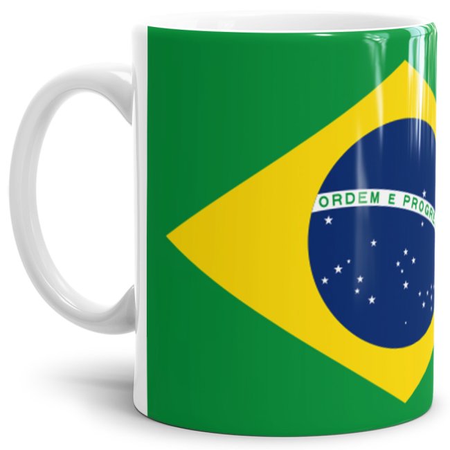 Flaggentasse Brasilien Flagge