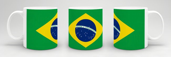 Flaggentasse Brasilien Flagge