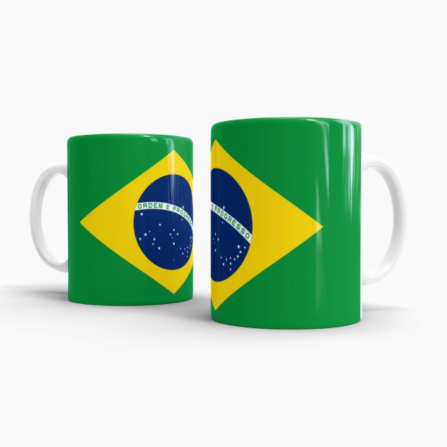 Flaggentasse Brasilien Flagge
