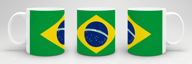 Tasse Brasilien Flagge