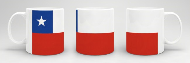 Flaggentasse Chile Flagge