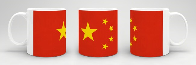 Flaggentasse China Flagge