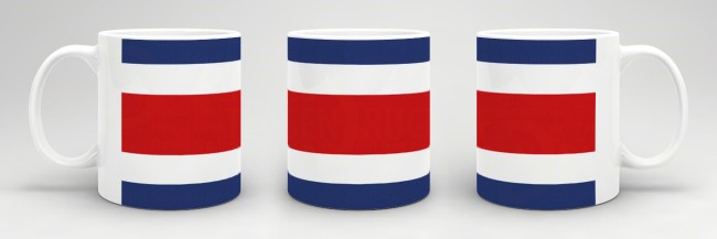 Flaggentasse Costa Rica Flagge